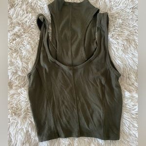 Dark Olive/Green Lululemon Tank Top